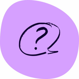 question mark in speech bubble icon